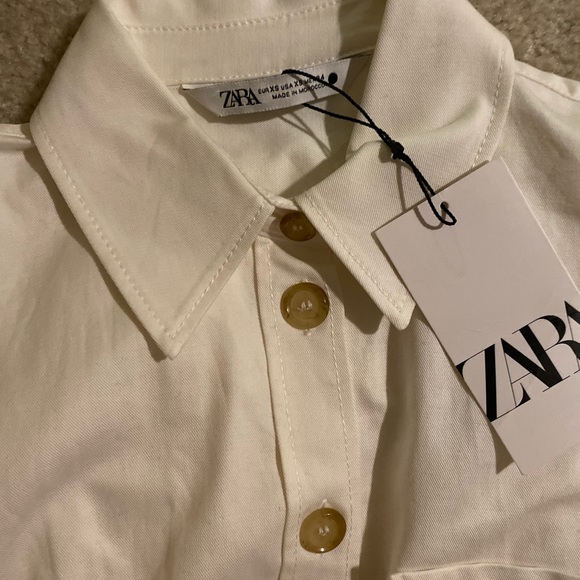 ZARA MINI SHIRT DRESS - Picture 7 of 12